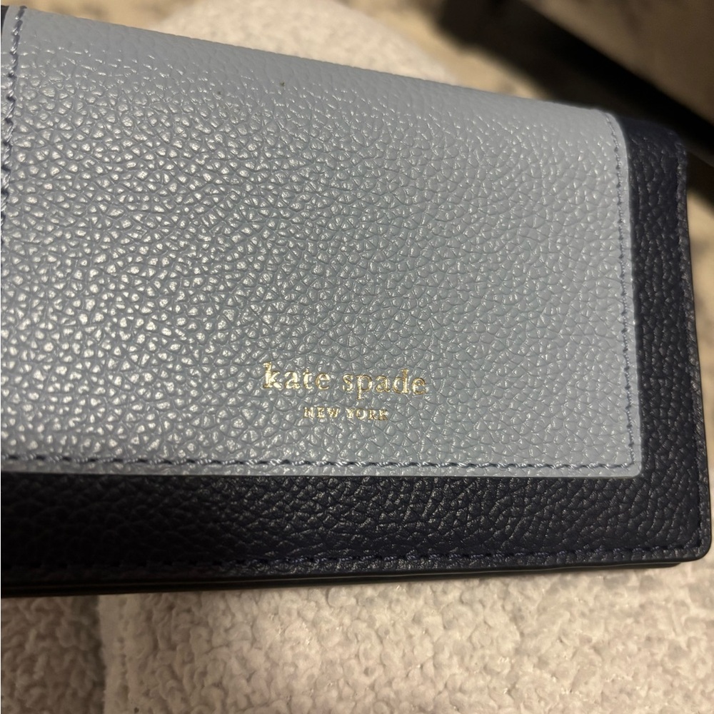 Kate Spade Blue and Black Wallet